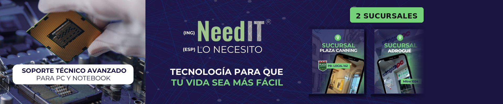 Need IT - Tecnologia para que tu vida sea mas facil - Sucursales